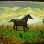 Wild Horse painting